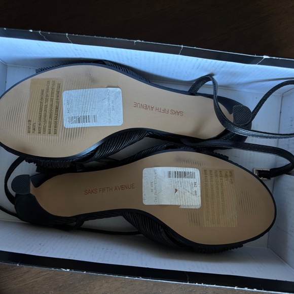 Saks Fifth Ave Pleated Kitten Heel - Picture 6 of 6